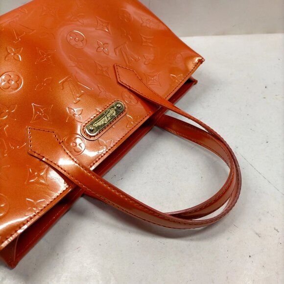 Louis Vuitton LV Hand Bag Wilshire PM Orange Vernis mon-367-091825 - Picture 7 of 15